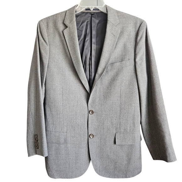 J. Crew Ludlow Slim Fit 100% Italian Wool Jacket Grey Sz 41R - Picture 1 of 16